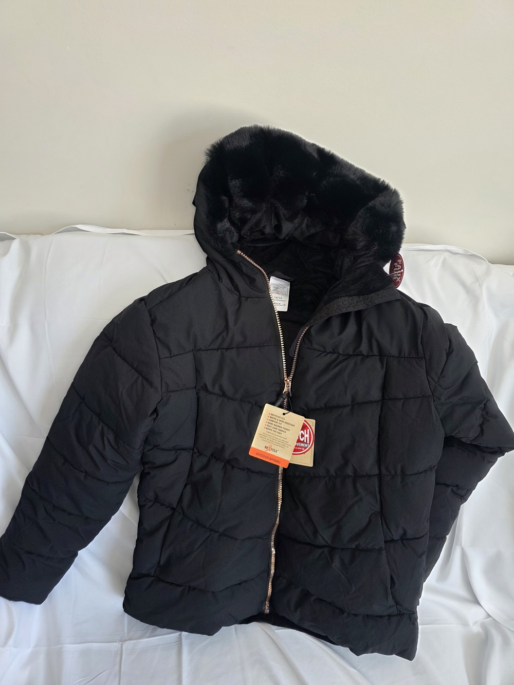 ZeroXposur Black Jacket with Copper Zipper Detail